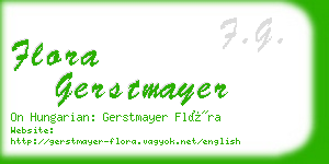 flora gerstmayer business card